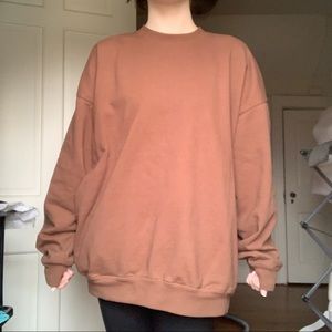 Brown Oversized Sweatshirt